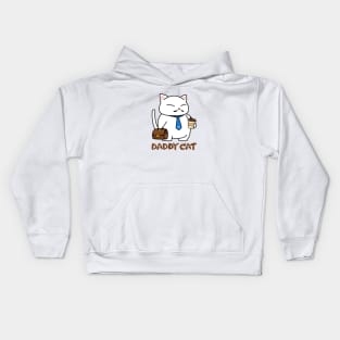 Daddy Cat Salaryman Kids Hoodie